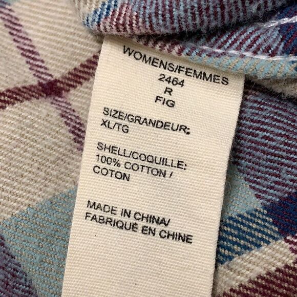 Womens Woolrich Flannel‎ Button Up Casual Longsleeve Shirt - Picture 6 of 6